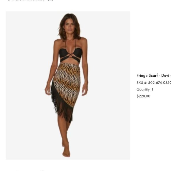 VIX Hermanny animal print cover up! - Picture 3 of 3